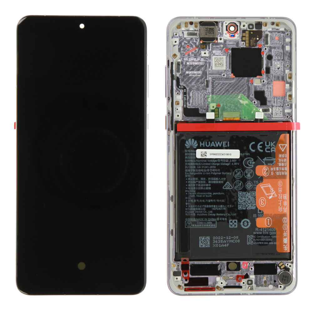 Módulo Pantalla Display incl. battery (Original) - Purple, Huawei Mate 50 Original Service Pack