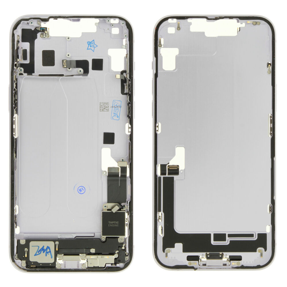 Middle Frame (Pulled) incl. small parts - Purple, For iPhone 14 Plus