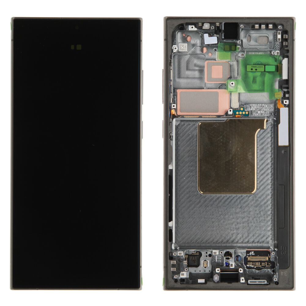 Módulo Pantalla Display (Original) - Titanium Black, Samsung Galaxy S24 Ultra; SM-S928 Original Service Pack GH82-33396B