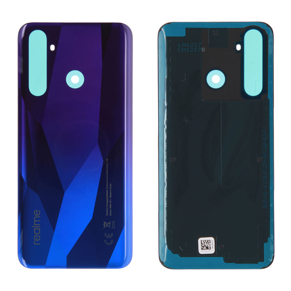 Rear Cover - Blue, Realme 5 Pro