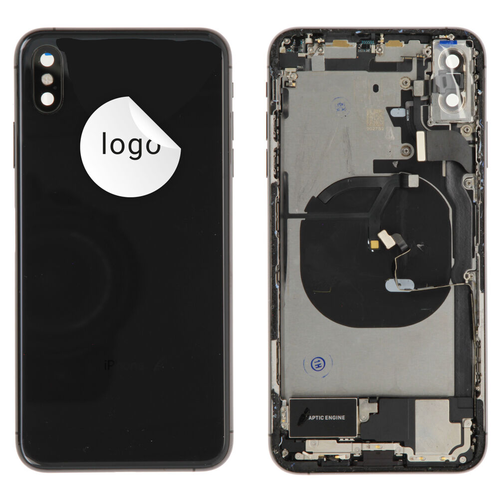 Rear Cover (Pulled C) incl. small parts - Space Grey, For iPhone XS Max