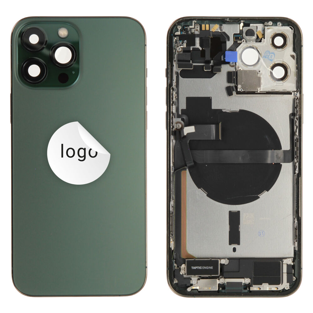 Rear Cover (Pulled C) incl. small parts - Green, For iPhone 13 Pro Max