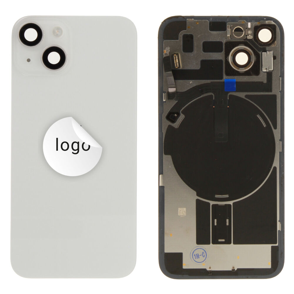 Back Glass (Pulled B) - White, For iPhone 14