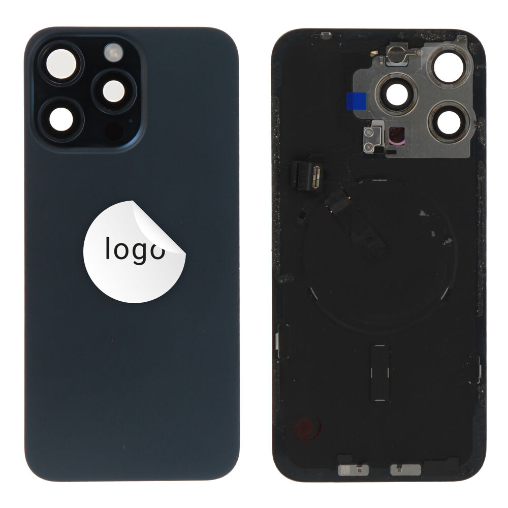 Back Glass (Pulled B) - Blue, For iPhone 15 Pro Max