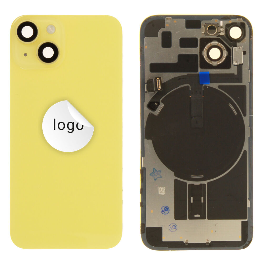 Back Glass (Pulled C) - Yellow, For iPhone 14