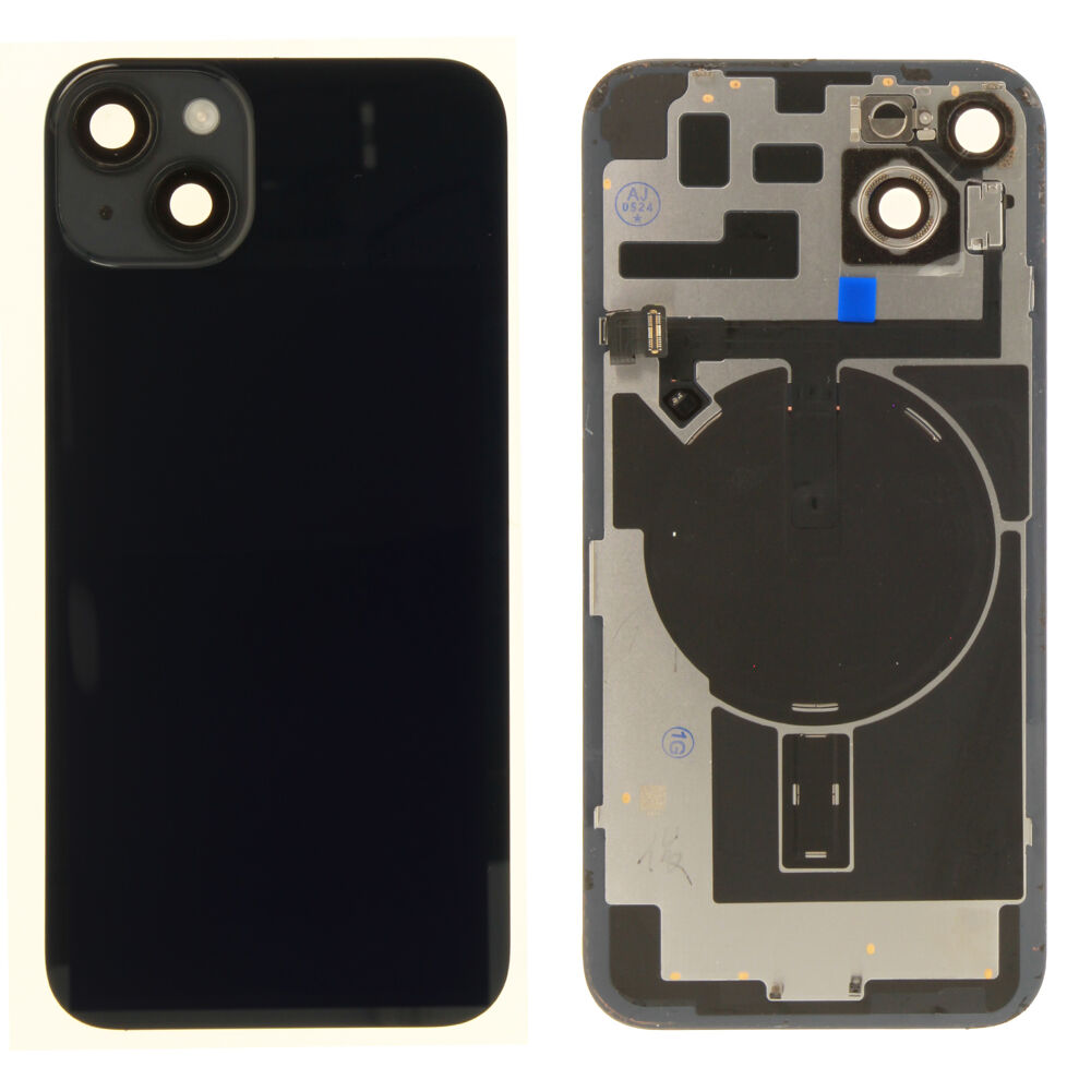 Back Glass (Pulled C) - Black, For iPhone 14 Plus