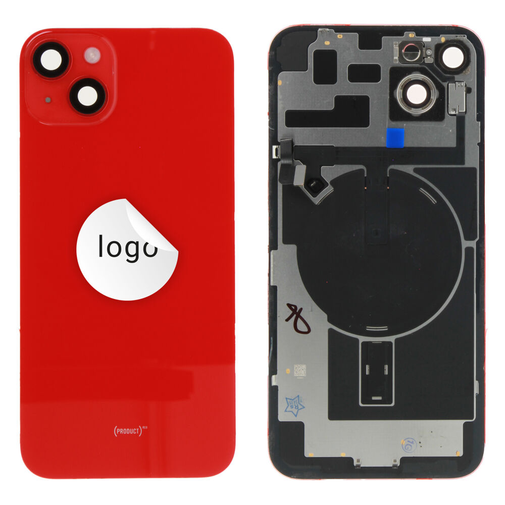 Back Glass (Pulled C) - Red, For iPhone 14 Plus
