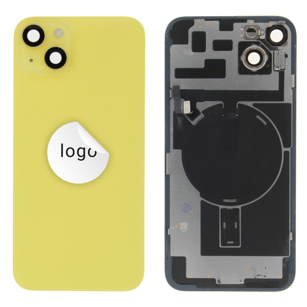 Back Glass (Pulled C) - Yellow, For iPhone 14 Plus