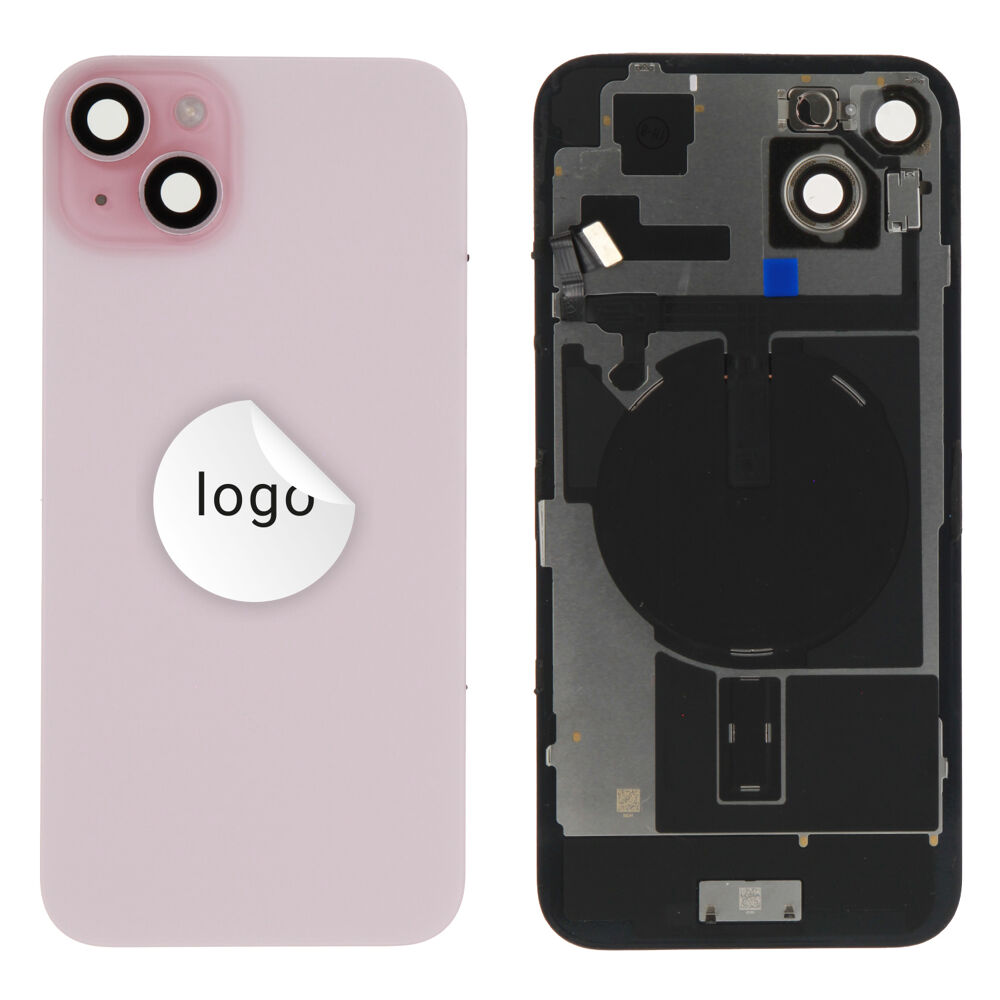 Back Glass (Pulled C) - Pink, For iPhone 15 Plus