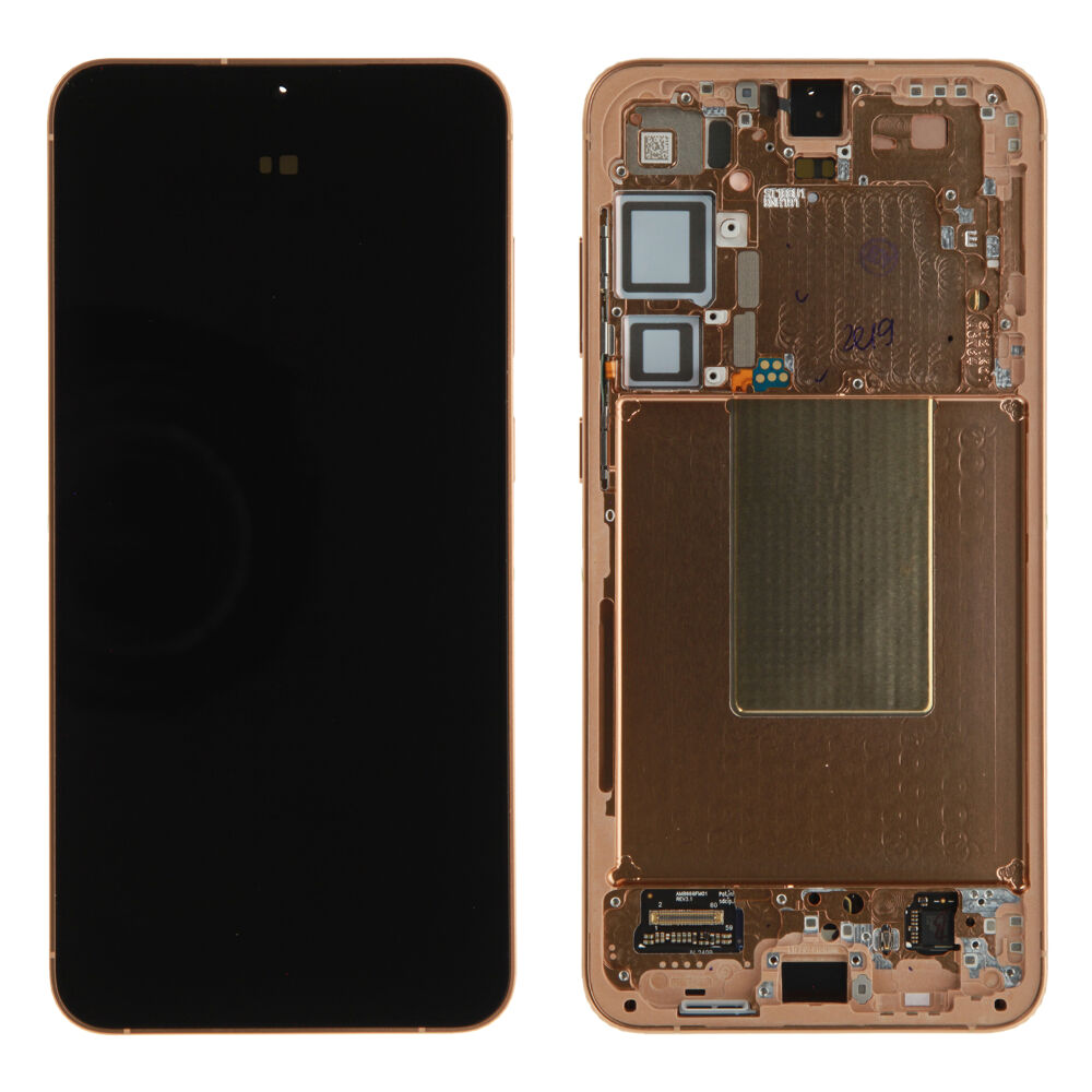 Módulo Pantalla Display incl. pre-assembled frame - Sandstone Orange, Samsung Galaxy S24 Plus; SM-S926 Original Service Pack GH82-33410G