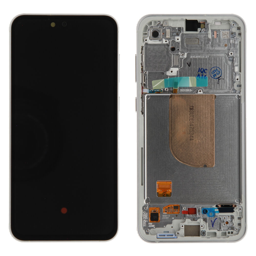Módulo Pantalla Display incl. pre-assembled frame - White, Samsung Galaxy S23 FE; SM-S711 Original Service Pack GH82-32854B