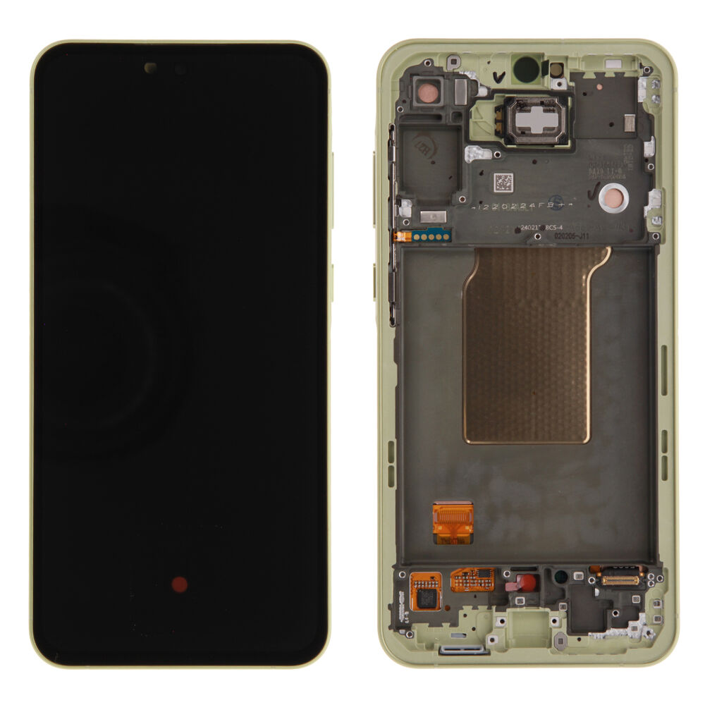 Módulo Pantalla Display incl. pre-assembled frame - Yellow, Samsung Galaxy A55; SM-A556 Original Service Pack GH82-34305D