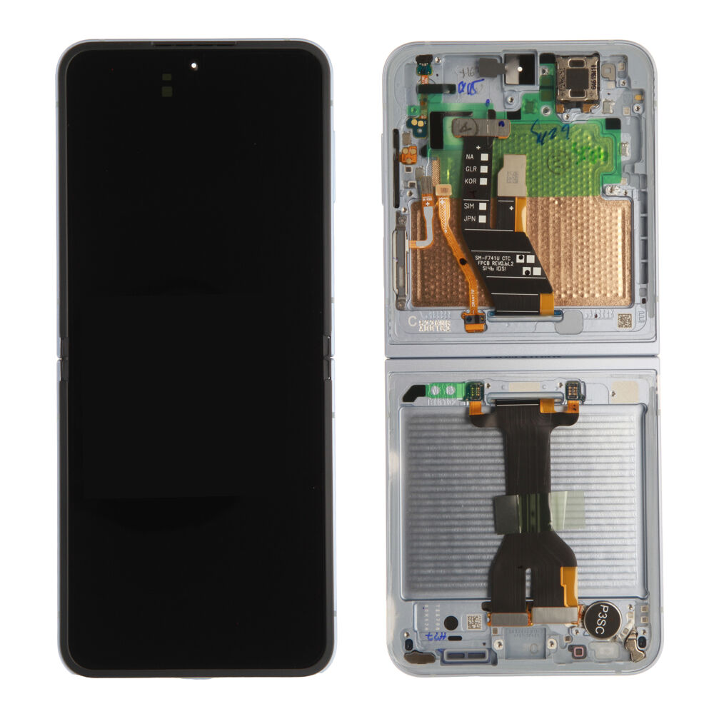 Módulo Pantalla Display (Original) - Light Blue, Samsung Galaxy Z Flip6; SM-F741B Original Service Pack GH82-35014C
