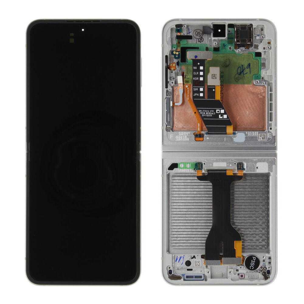 Módulo Pantalla Display (Original) - White, Samsung Galaxy Z Flip6; SM-F741 Original Service Pack GH82-35014F