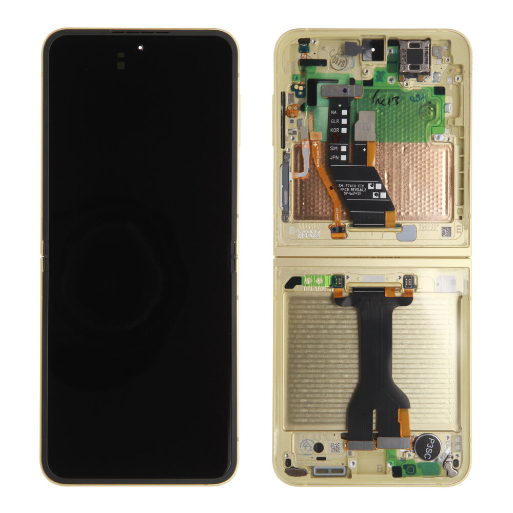 Módulo Pantalla Display (Original) - Yellow, Samsung Galaxy Z Flip6; SM-F741B Original Service Pack GH82-35014B