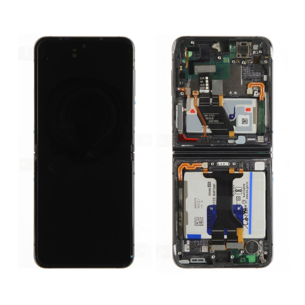 Módulo Pantalla Display OLED incl. Battery (Original) - Graphite, Samsung Galaxy Z Flip5; SM-F731 Original Service Pack GH82-35032A