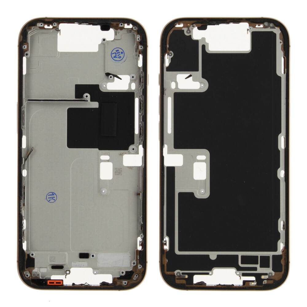 Middle Frame (Pulled A) excl. small parts - Desert Titanium, For iPhone 16 Pro