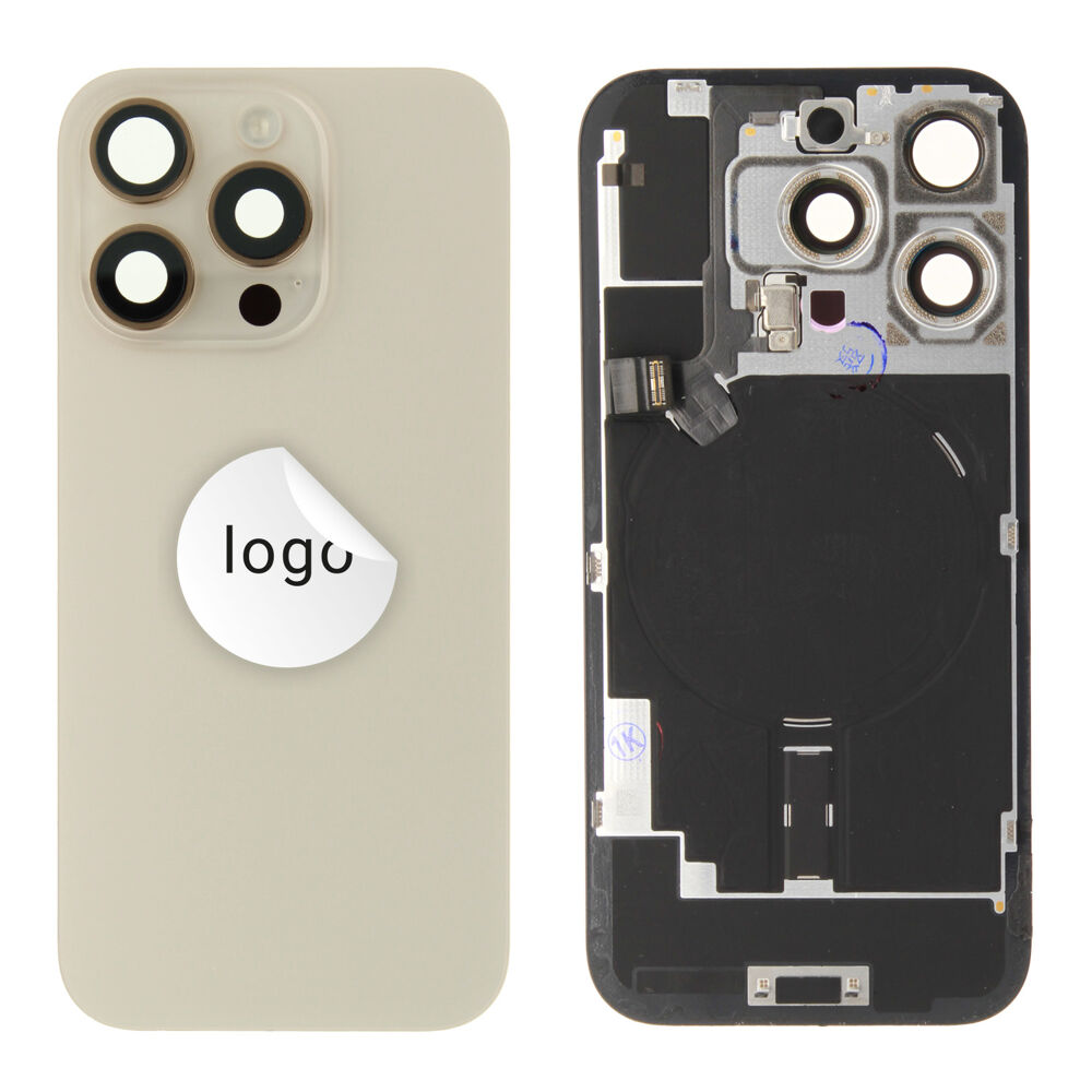 Back Glass (Pulled A) - Desert Titanium, For iPhone 16 Pro