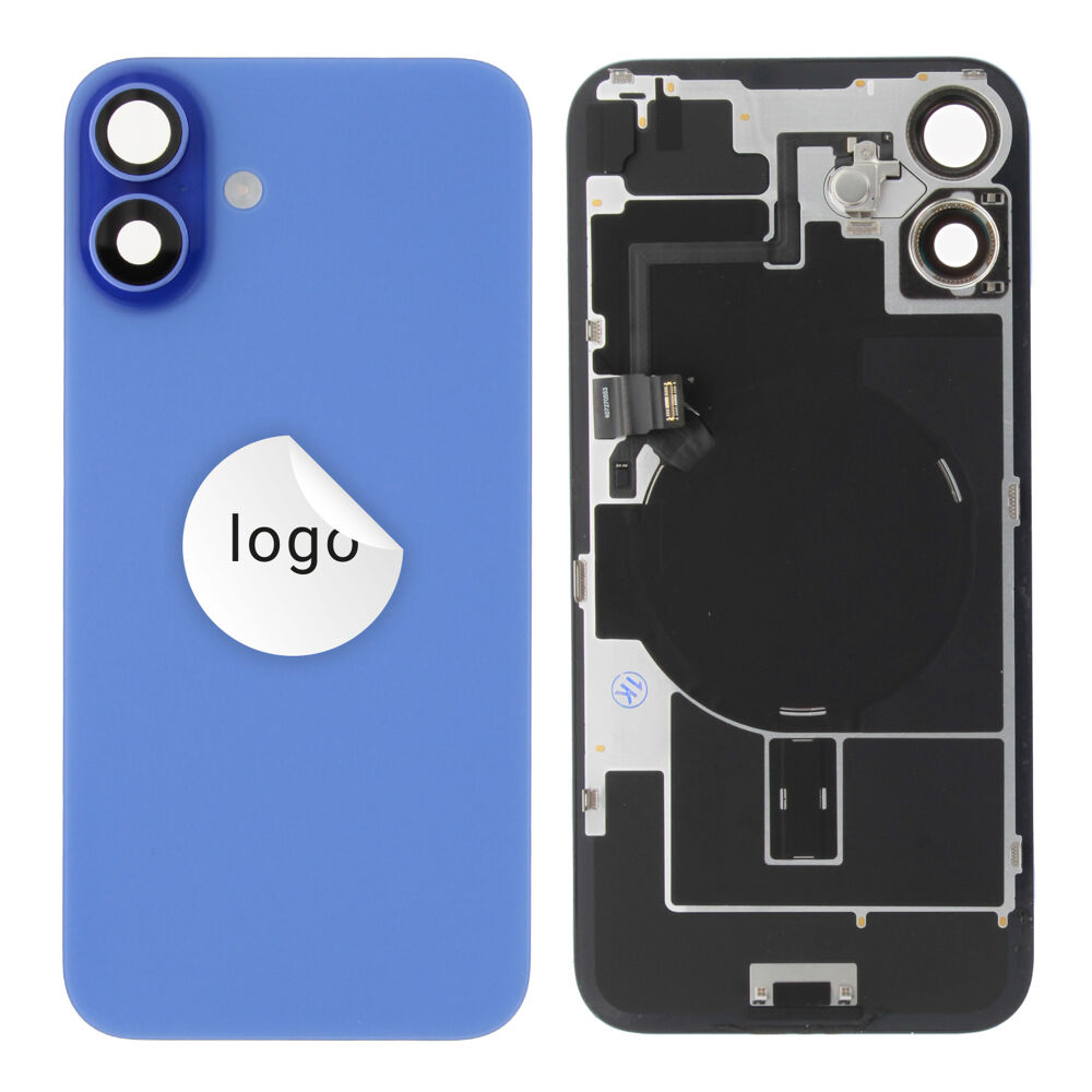 Back Glass (Pulled A) - Blue, For iPhone 16 Plus