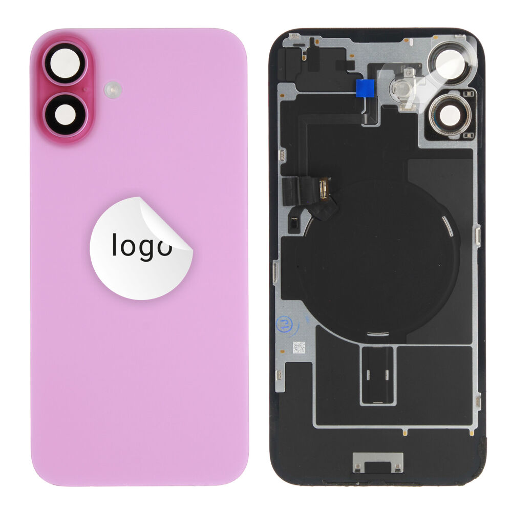 Back Glass (Pulled A) - Pink, For iPhone 16 Plus