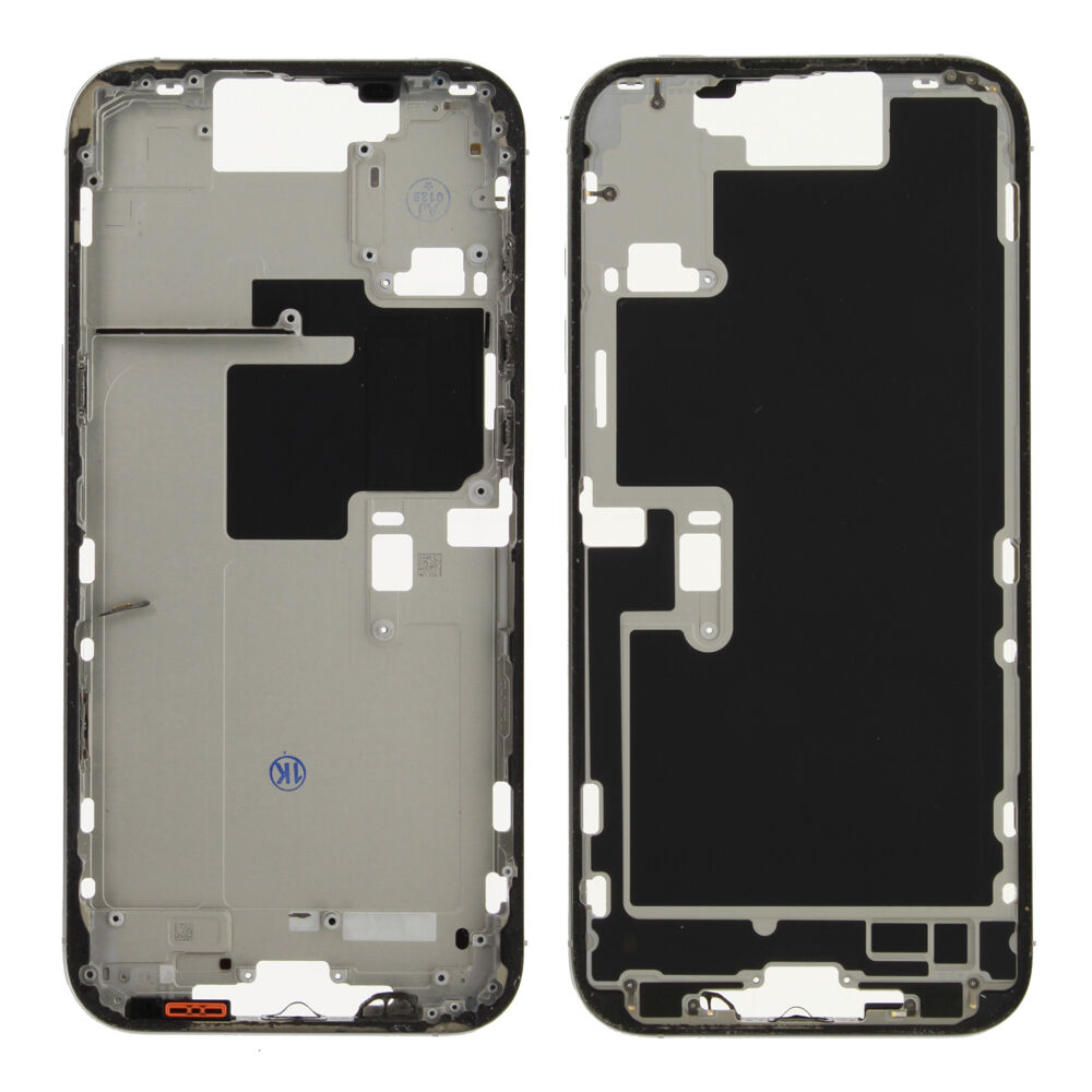 Middle Frame (Pulled A) excl. small parts - White, For iPhone 16 Pro Max