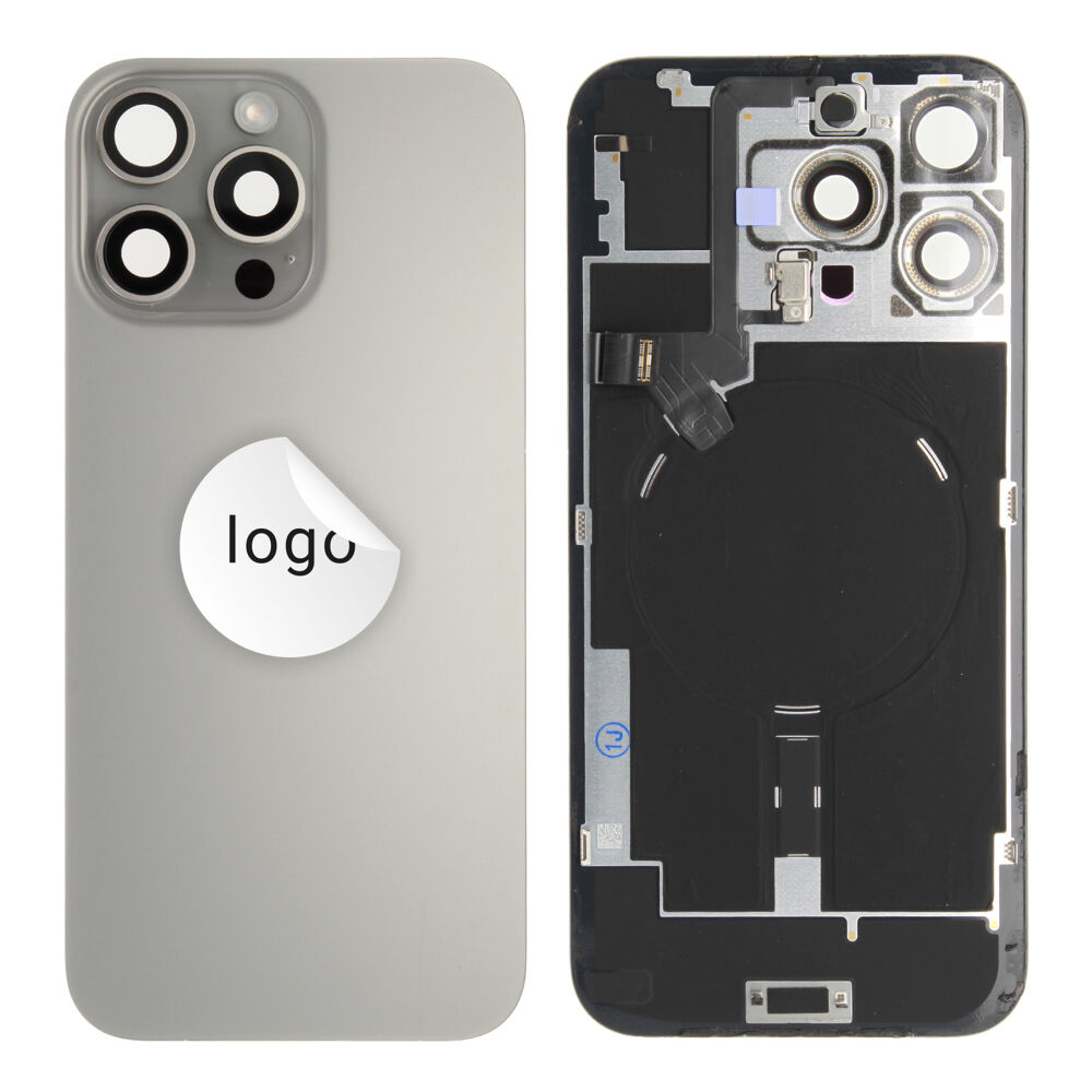 Back Glass (Pulled B) - Grey, For iPhone 16 Pro Max
