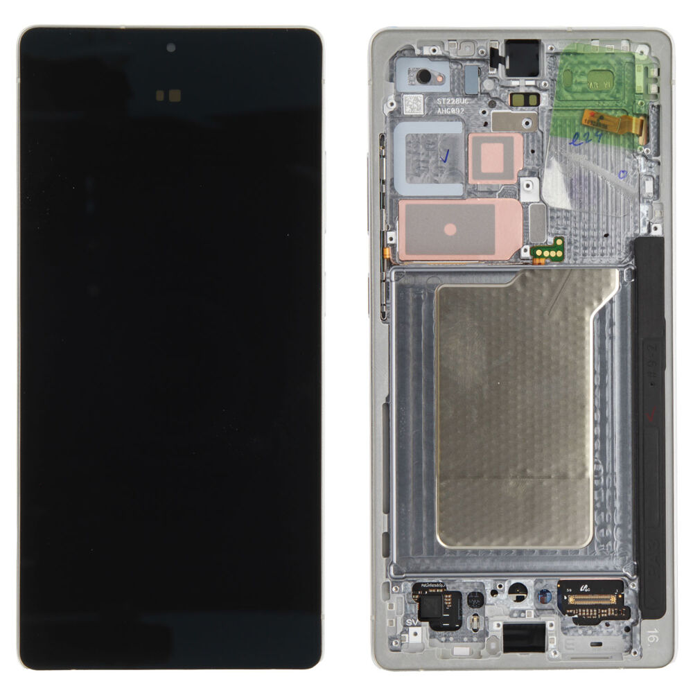 Módulo Pantalla Display incl. pre-assembled frame - Silver, Samsung Galaxy S25 Ultra; SM-S938 Original Service Pack GH82-36387C