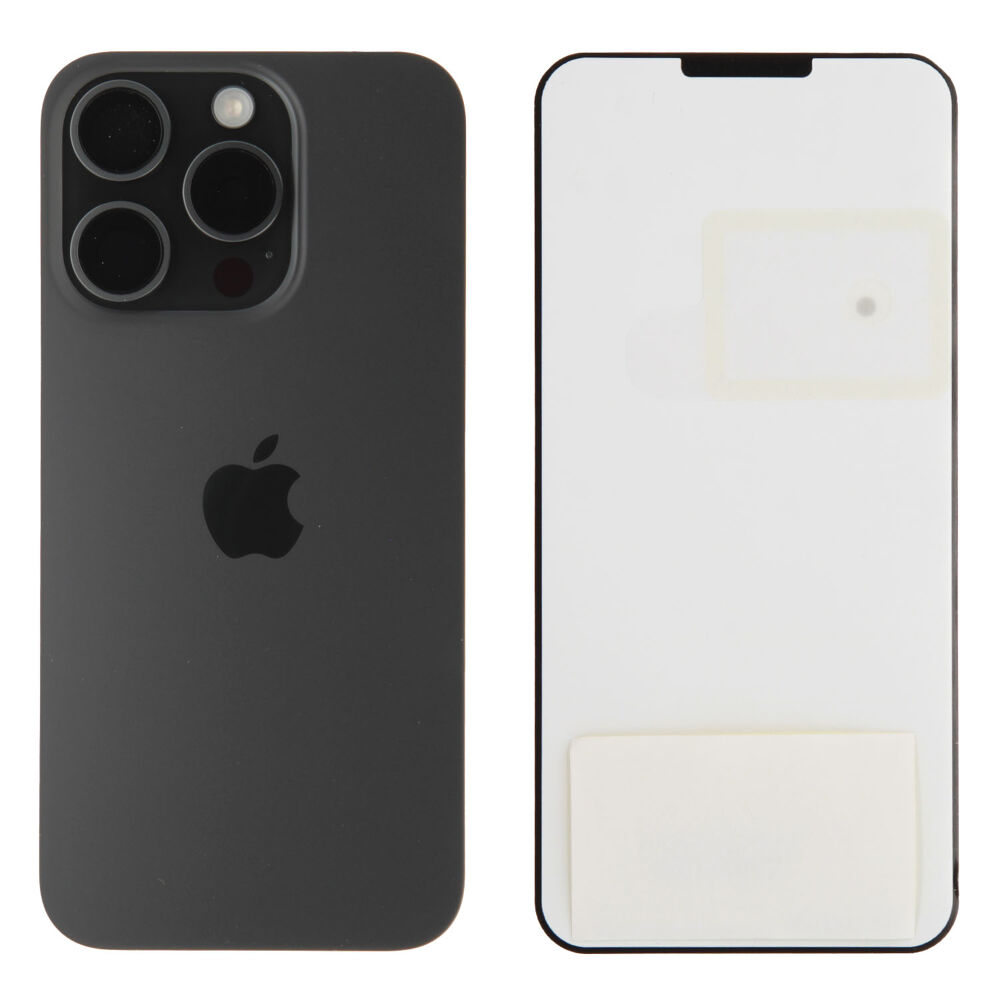 Back Glass (Original) - Black Titanium, Apple iPhone 15 Pro