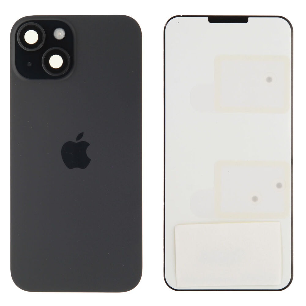 Back Glass (Original) - Black, Apple iPhone 15