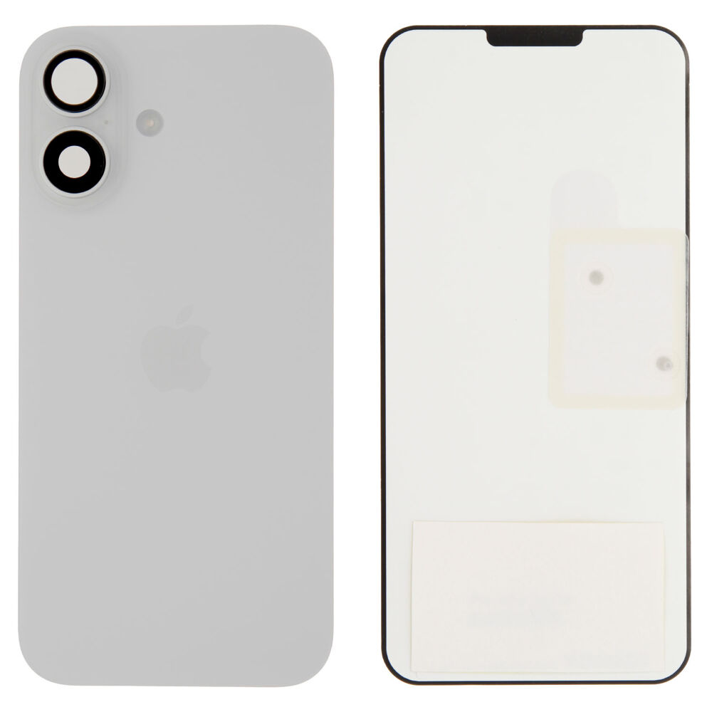 Back Glass (Original) - White, Apple iPhone 16