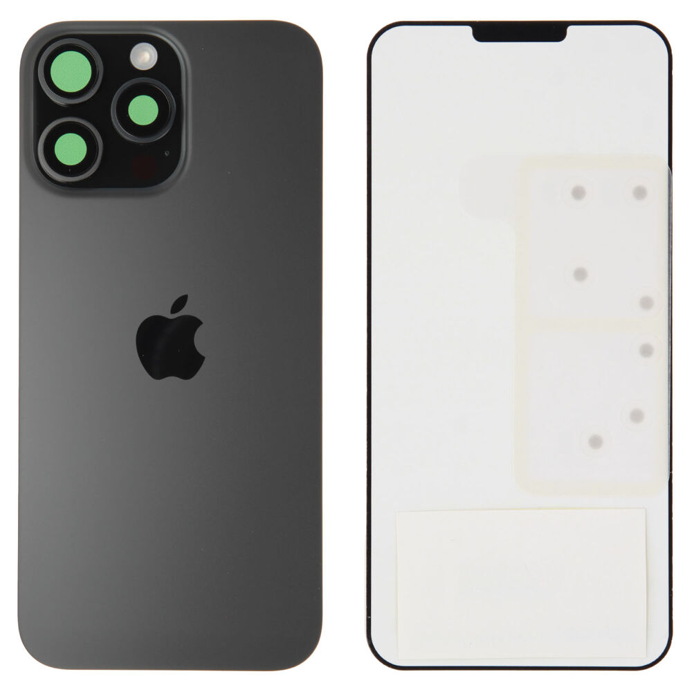 Back Glass (Original) - Black Titanium, Apple iPhone 16 Pro Max