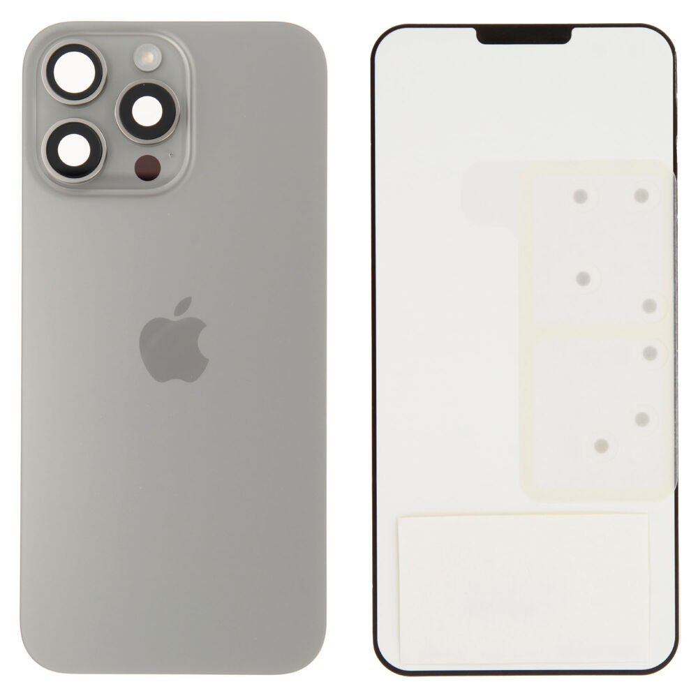 Back Glass (Original) - Natural Titatium, Apple iPhone 16 Pro Max