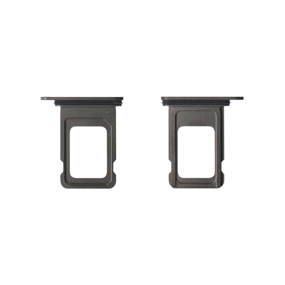SIM Tray (Original) - Black Titanium, Apple iPhone 15 Pro / 15 Pro Max
