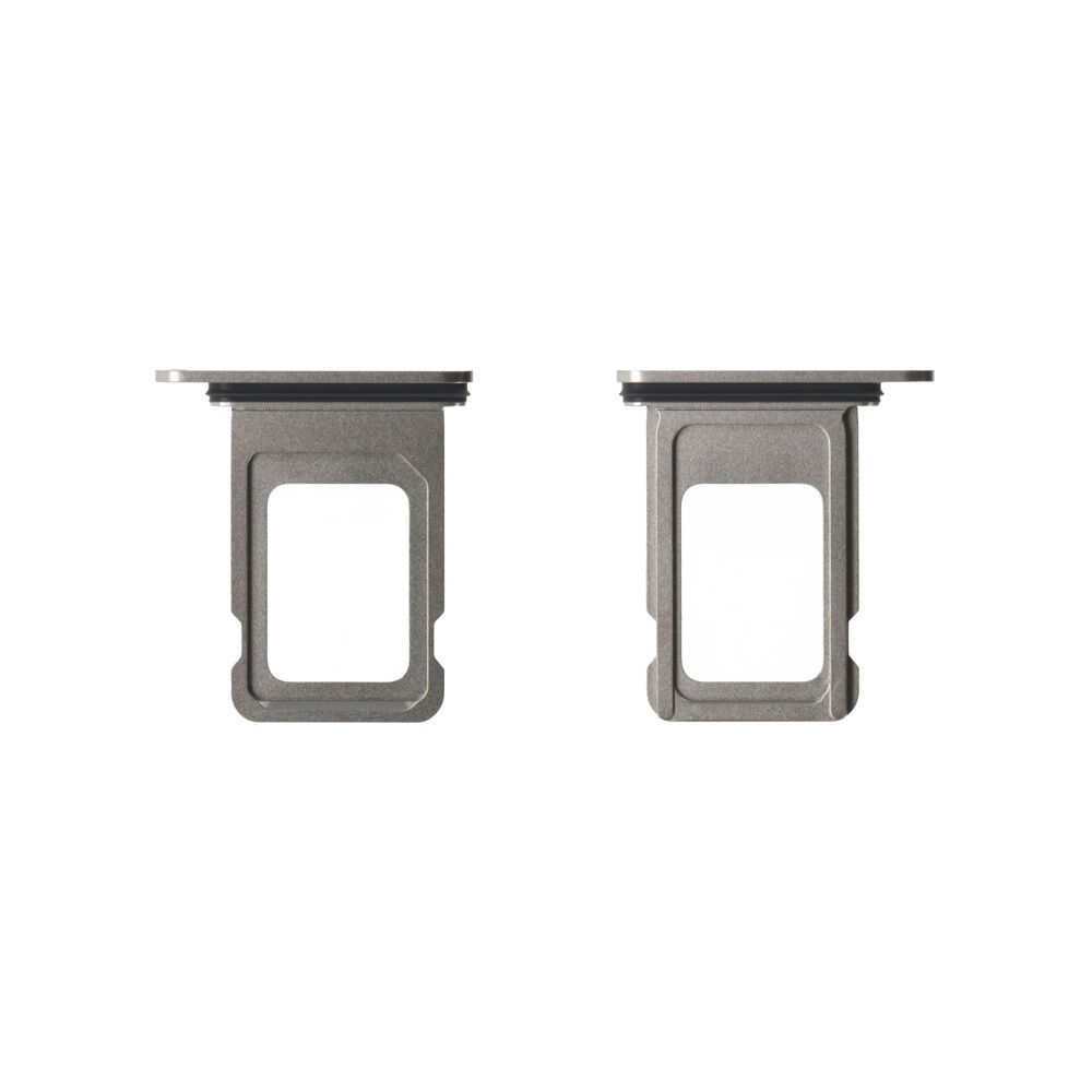 SIM Tray (Original) - Natural Titanium, Apple iPhone 15 Pro / 15 Pro Max
