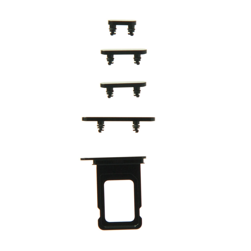 Keyset + Simcard Tray - Black, For iPhone 16e