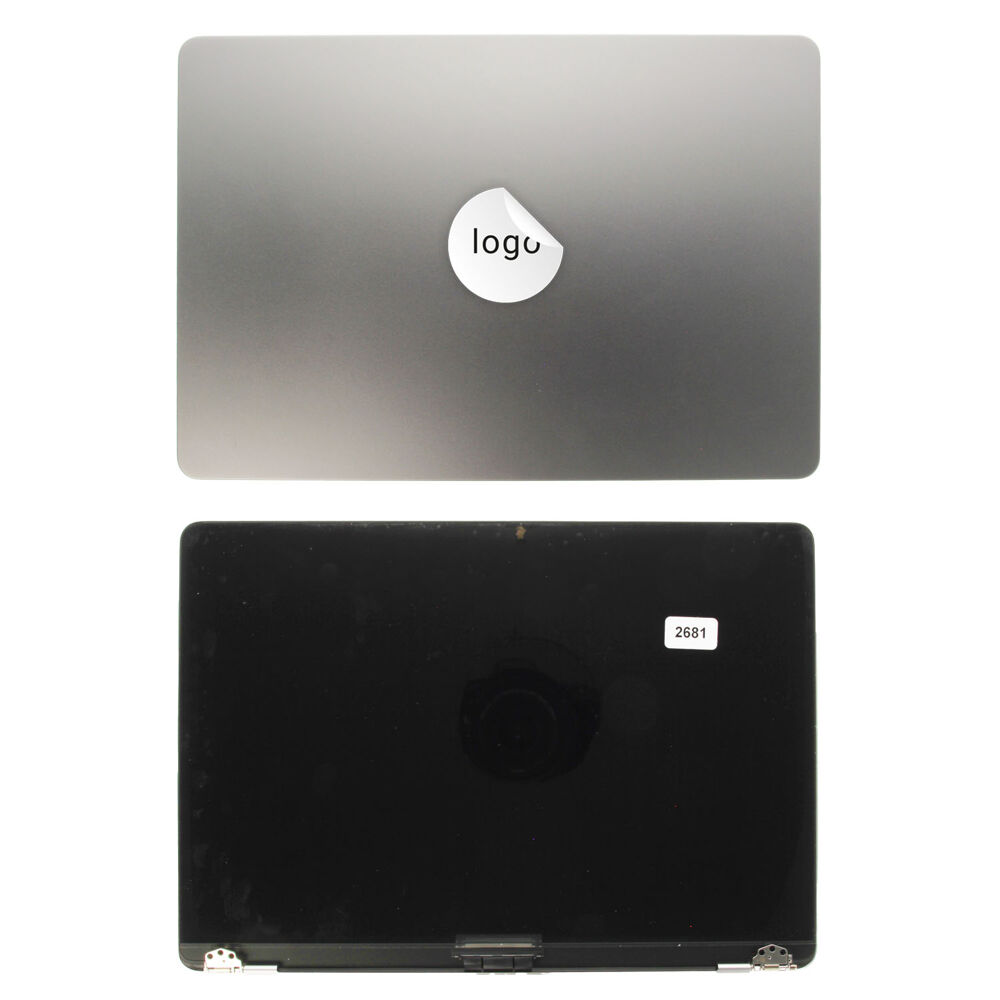 Display with Rear Cover (Pulled) - Space Gray, For MacBook Air 13 (2022); A2681