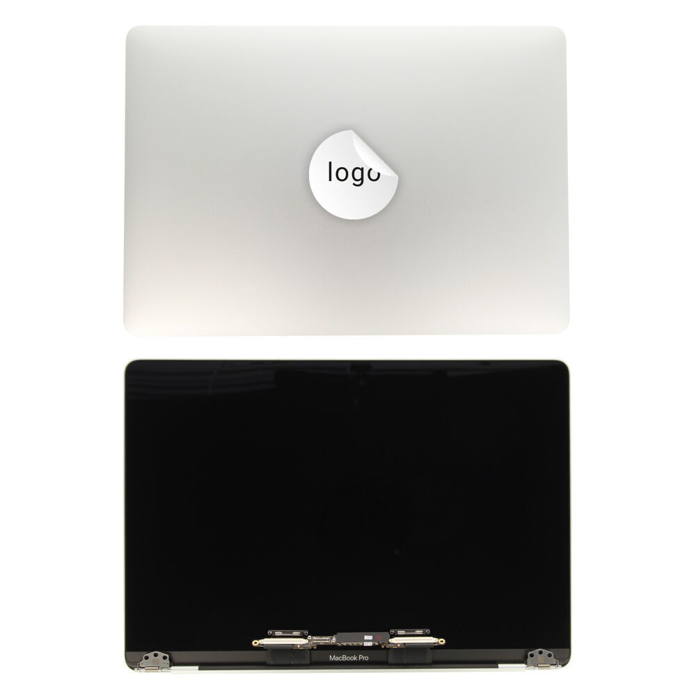 Display with Rear Cover (Factory std.) - Silver, For MacBook Pro 13 (2018); A1989