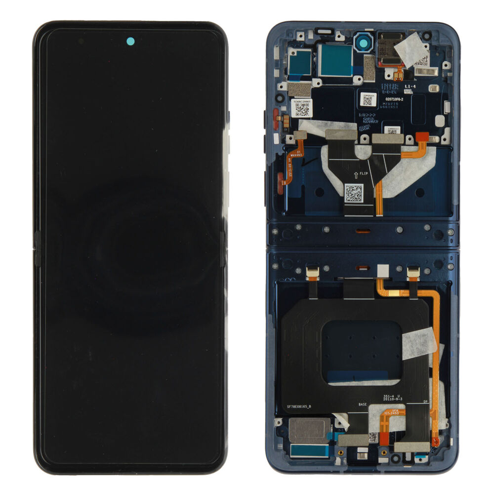 Display main (Original) - Blue, Motorola Razr 60; XT2553