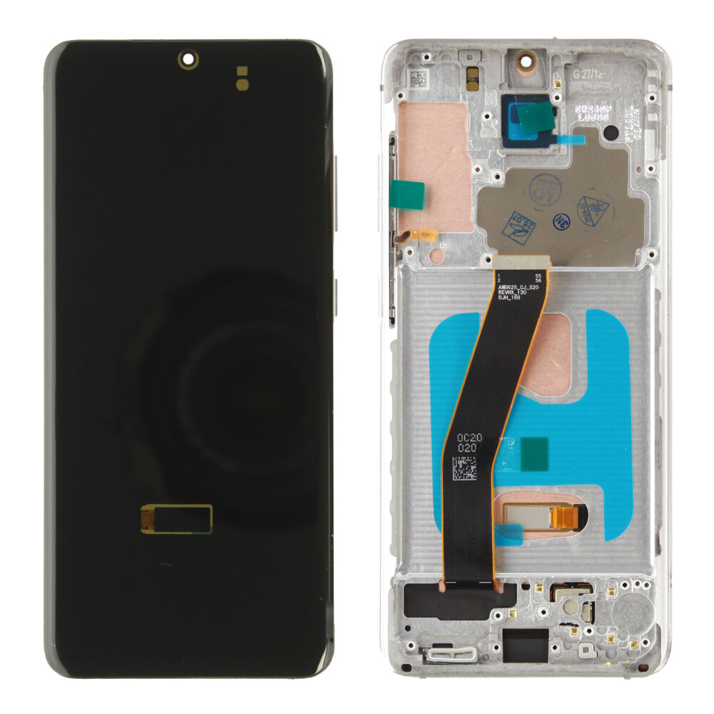 Módulo Pantalla For Galaxy Display (Compatible soft) - White, For Samsung Galaxy S20; SM-G980 Original Service Pack GH82-31432B
