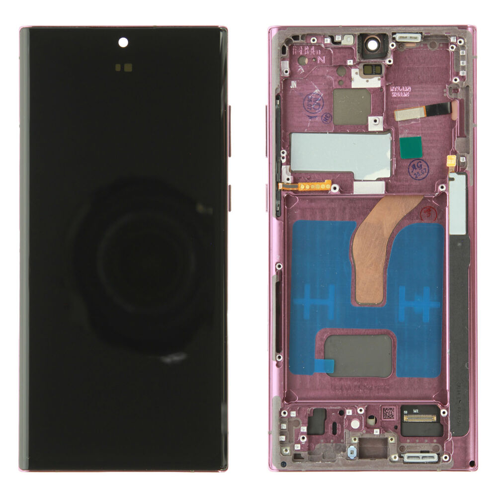 Módulo Pantalla For Galaxy Display (Compatible soft) - Burgundy, For Samsung Galaxy S22 Ultra; SM-S908 Original Service Pack GH82-27488B