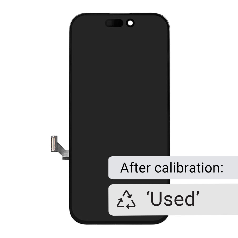 Display with original front flex cable 'Used' on >iOS18 (Refurb soft ), For iPhone 15 Plus