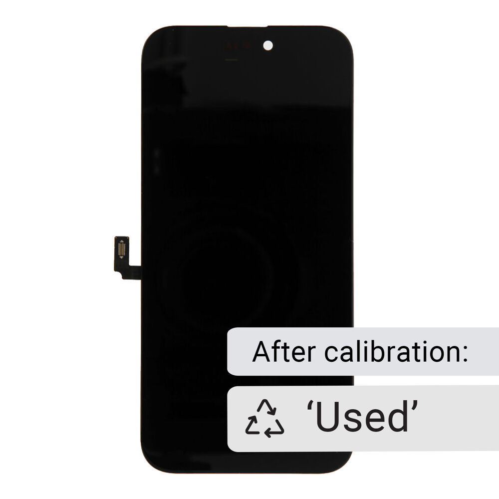 Display with original front flex cable 'Used' on >iOS18 (Refurb soft ), For iPhone 16