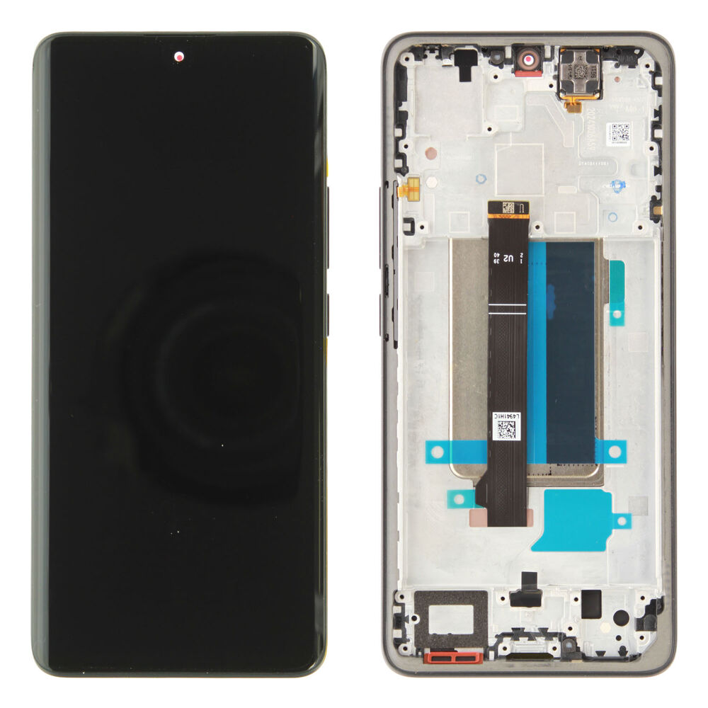 Display (Original) incl. frame - Black, Xiaomi Redmi Note 13 Pro+ 5G