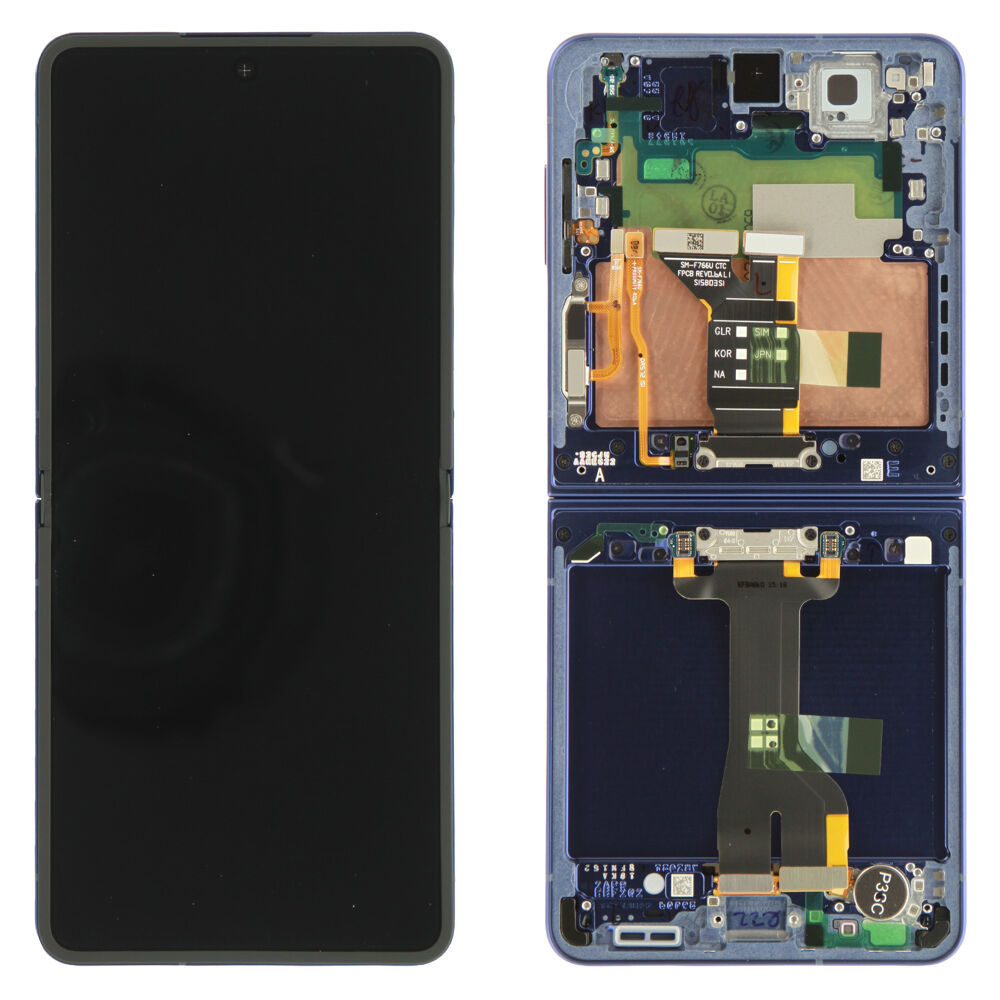 Módulo Pantalla Display (Original) - Dark Blue, Samsung Galaxy Z Flip7; SM-F766 Original Service Pack GH82-37581A