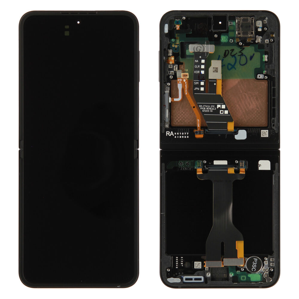 Módulo Pantalla Display (Original) - Black, Samsung Samsung Galaxy Z Flip7 FE; SM-F761 Original Service Pack GH82-37734A