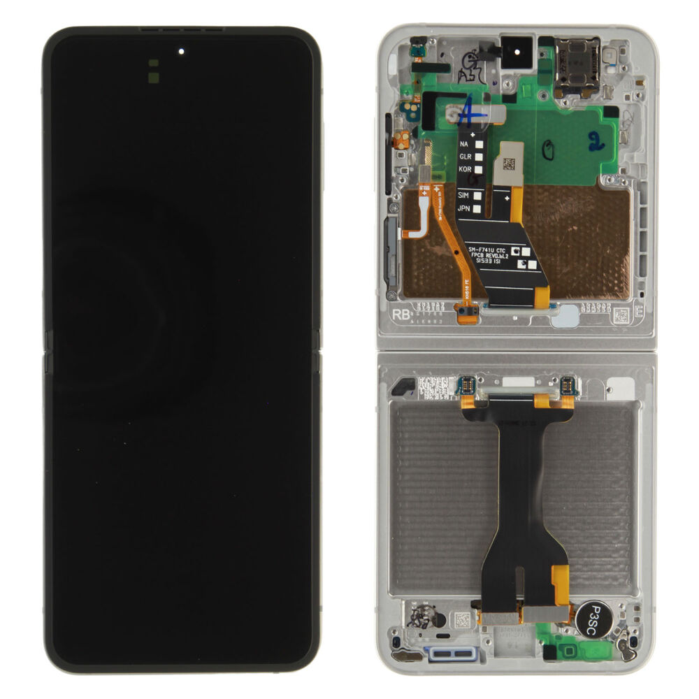 Módulo Pantalla Display (Original) - White, Samsung Galaxy Z Flip7 FE; SM-F761 Original Service Pack GH82-37734B