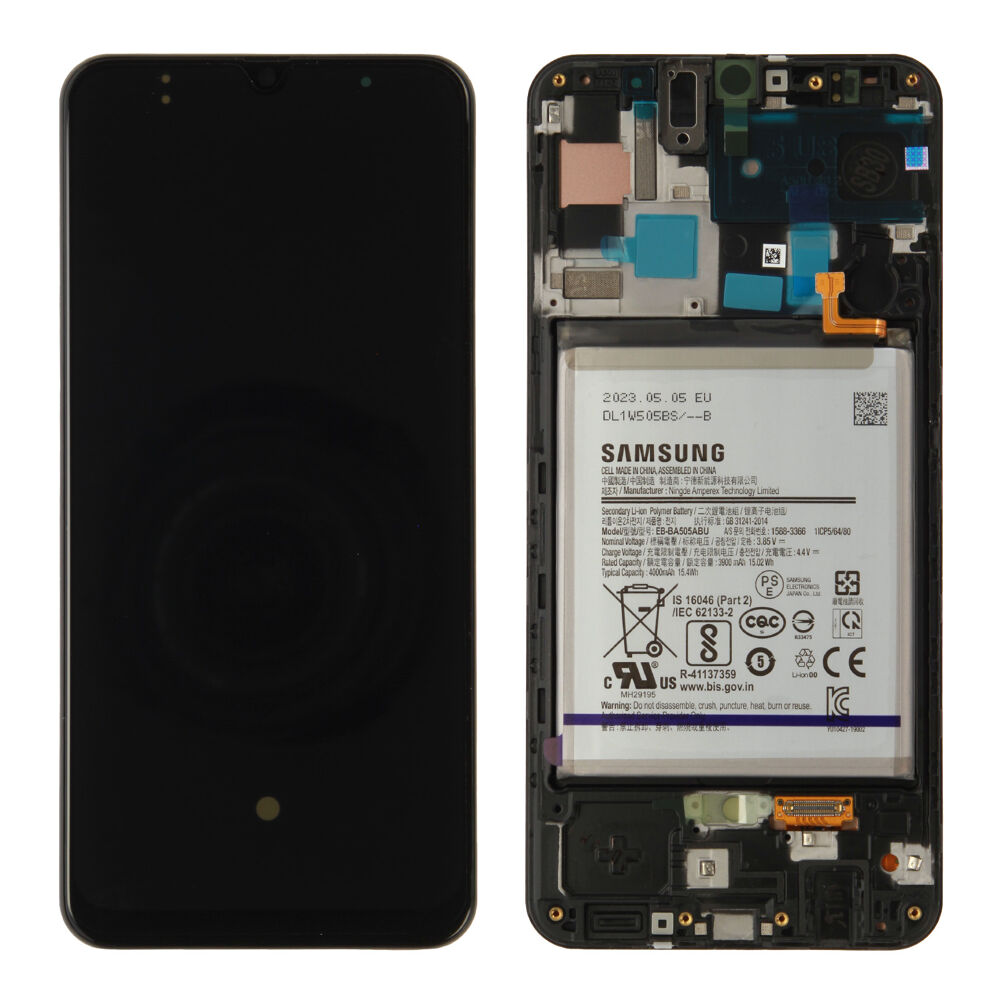 Módulo Pantalla Display incl. battery (Original) - Black, Samsung Galaxy A50; SM-A505 Original Service Pack GH82-20458A