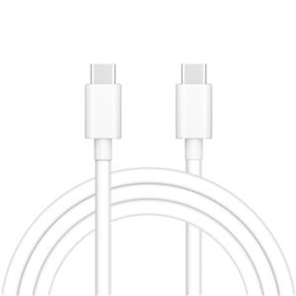 USB-C to USB-C Woven Charge Cable, White (2 m) (retail packaging)