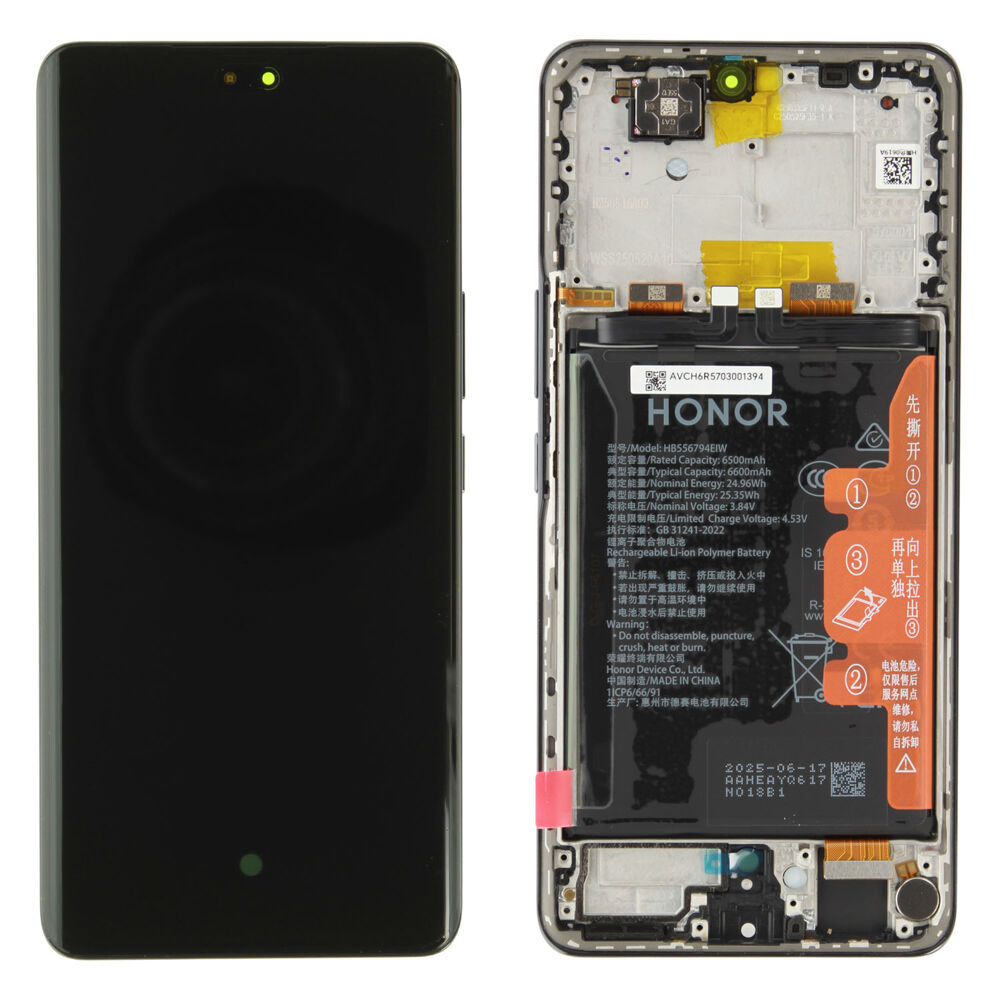 Módulo Pantalla Display incl. frame (Original) - Black, Honor Magic7 Lite Original Service Pack