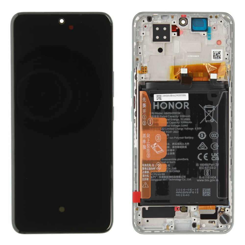 Módulo Pantalla Display incl. frame (Original) - Green, Honor 200 Original Service Pack